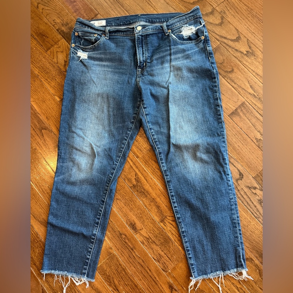 GAP Mid-Rise Girlfriend Jeans
